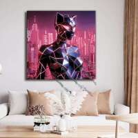Pink Neon Panther