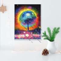 Regenbogen Pusteblume