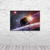 Saturn im Farbenspiel
