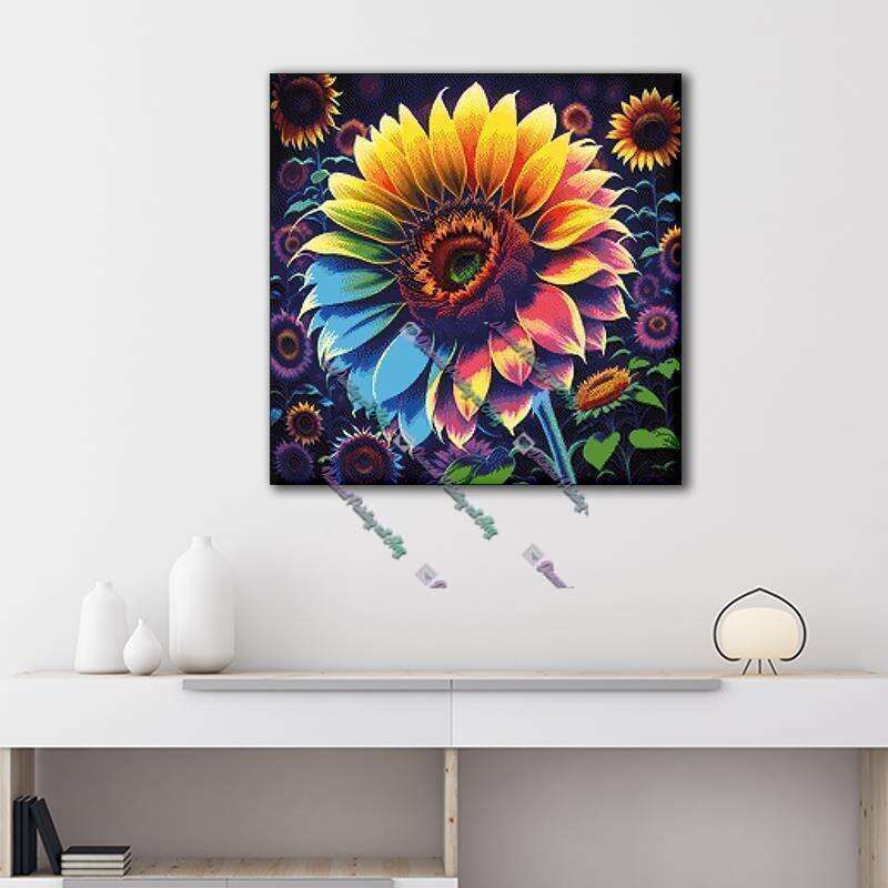 Sonnenblumen bei Nacht