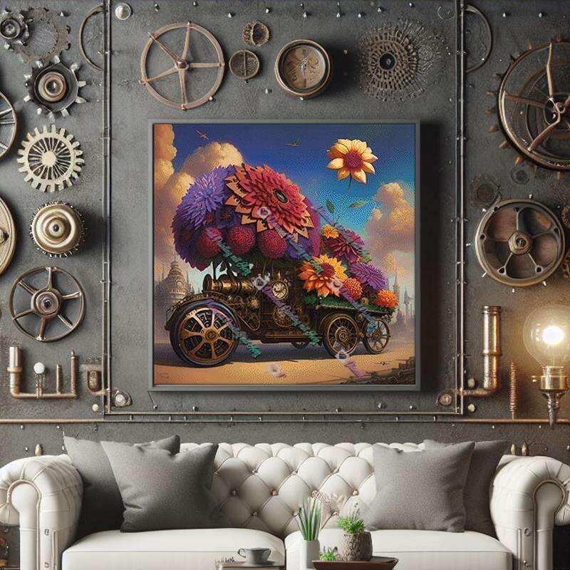 Steampunk Blumenwagen