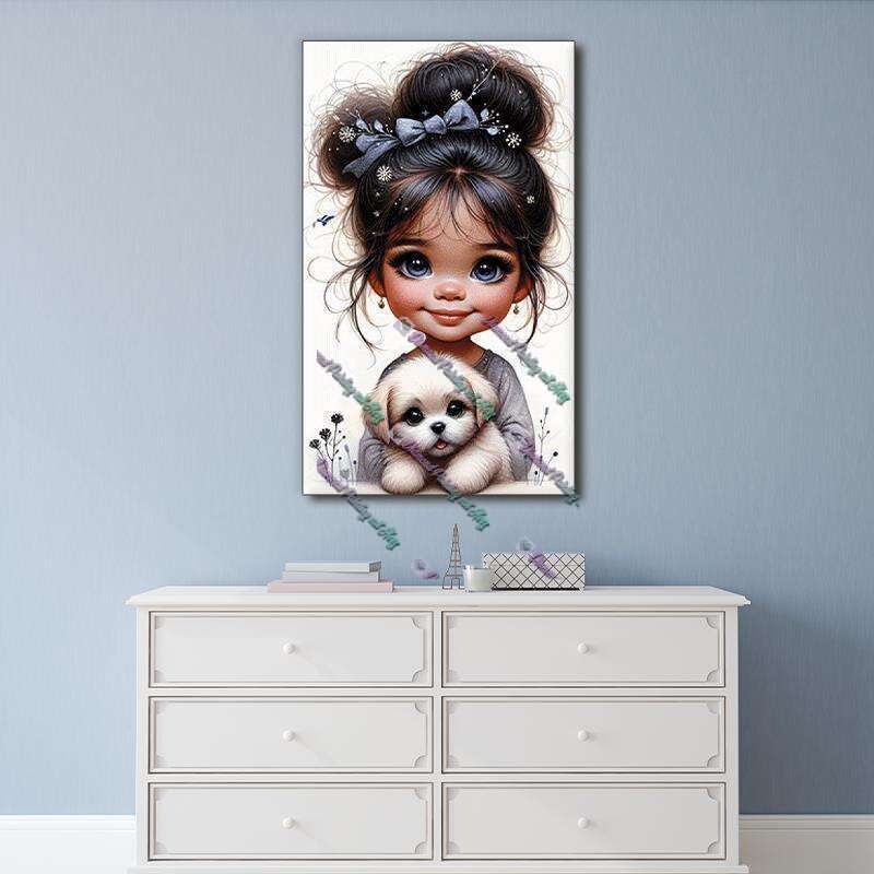 The Girl and her Puppy