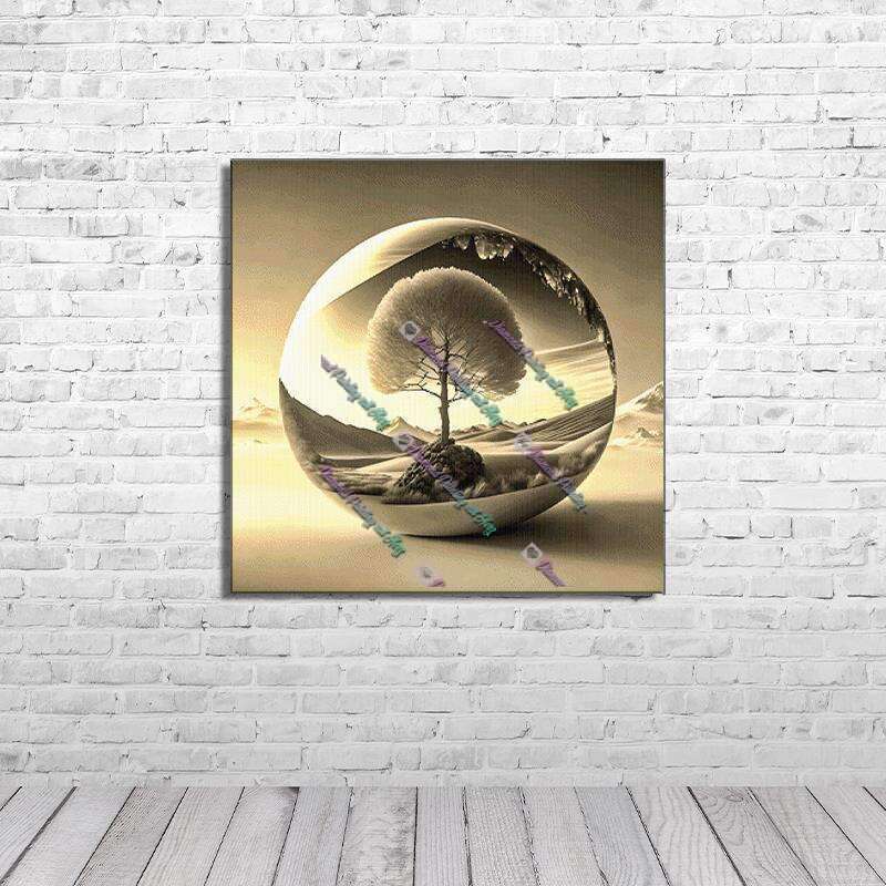 Tree in a Glass - sepia