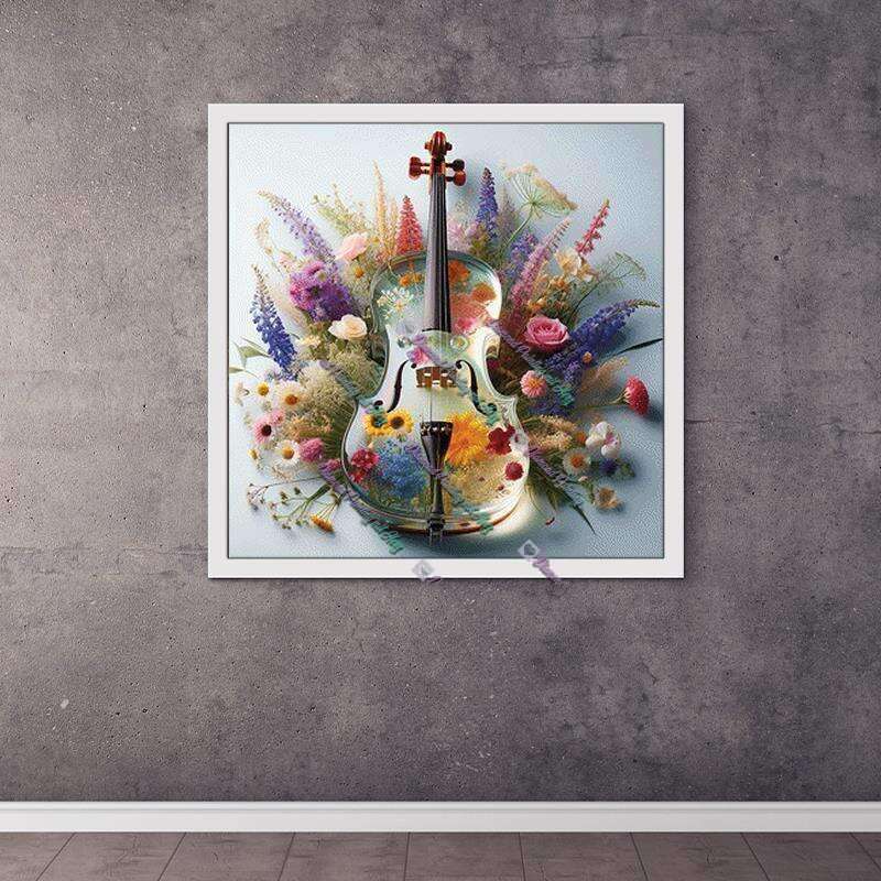 Violine der Blumen