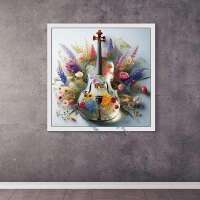 Violine der Blumen