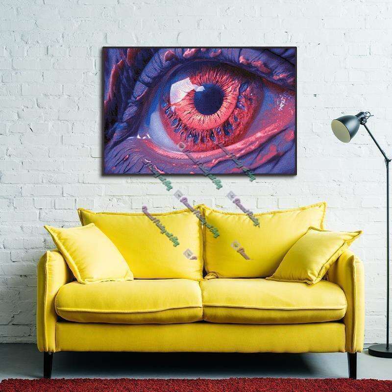 wachende Auge - Lila