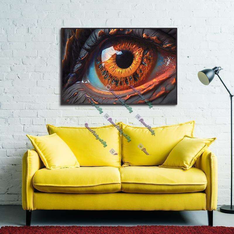 wachende Auge - Orange