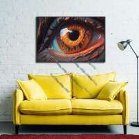 wachende Auge - Orange