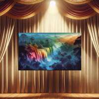 Wasserfall der Farben