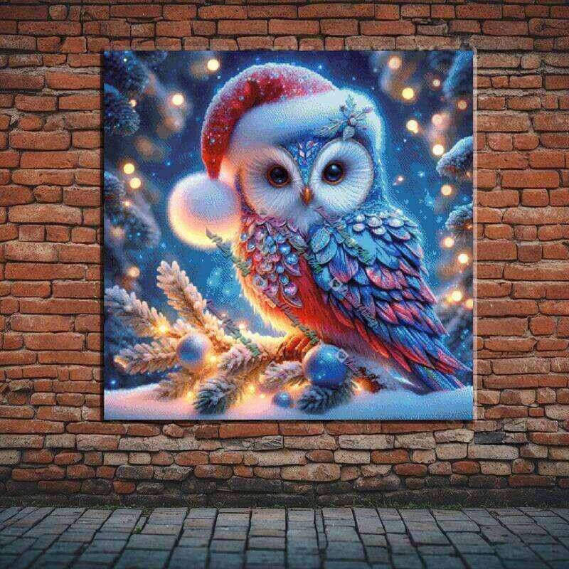 Weihnachtskristalleule