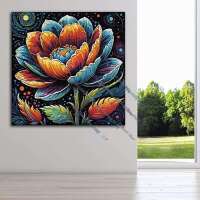 abstrakte Blume bei Nacht