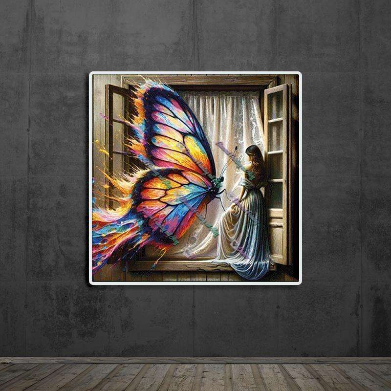 das Mädchen und der Schmetterling