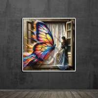 das Mädchen und der Schmetterling