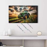 grüner Traktor