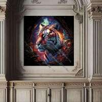 kosmischer Tiger im Dschungel