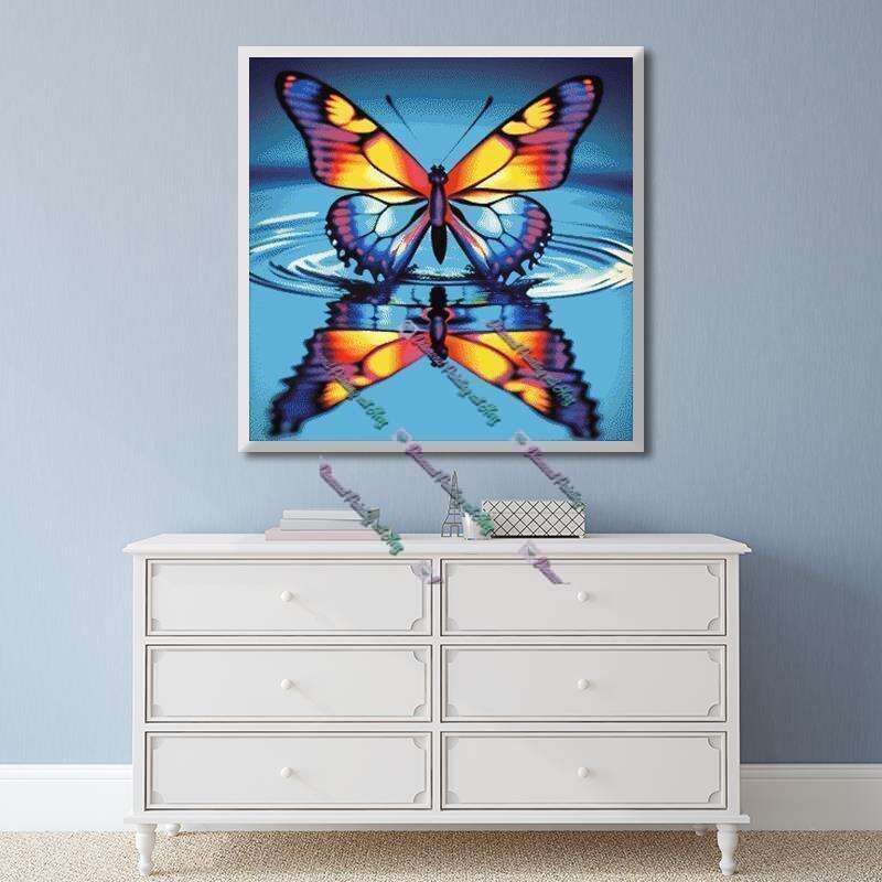 spiegelnder Schmetterling