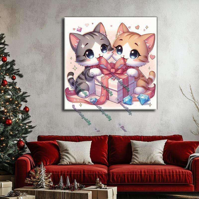 weihnachtliche Katzenfreude