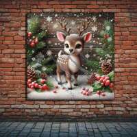 weihnachtliches Rehkitz