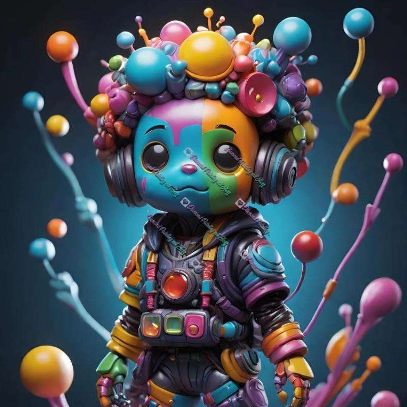 Austausch AB (Eckig) Colorful Rocketman