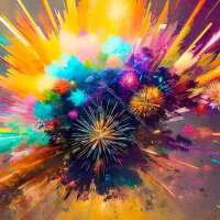 Austausch AB (Eckig) Firework Explosion