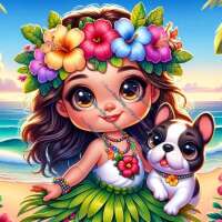 Austausch FD (Eckig) Hawaii Girl