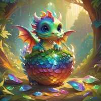Austausch FD (Eckig) Rainbow Dragonbaby