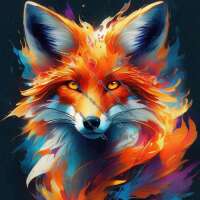 Austausch FD (Eckig) Watercolor Fox