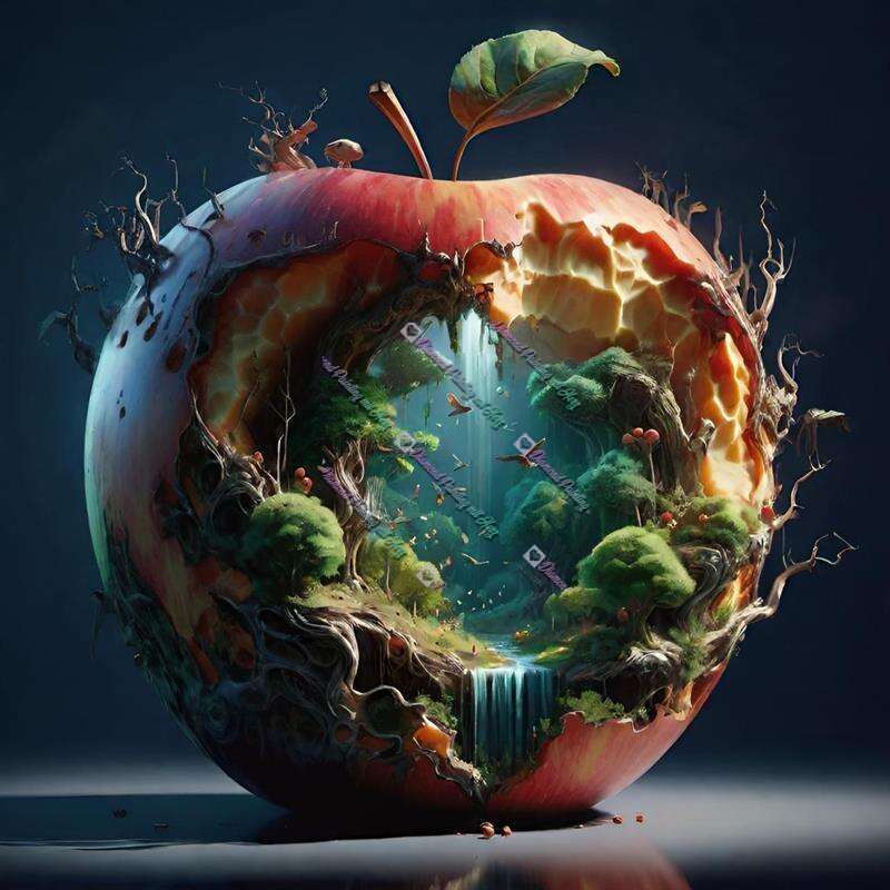 Austausch FD (Eckig) die innere Welt des Apfels (100x100)