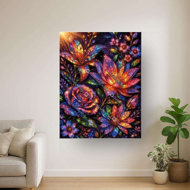 Blumenmosaik Bunt (Normal)
