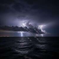 Gewitter über dem Ozean (Normal)