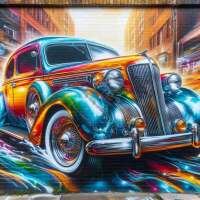 buntes altes Auto (Fairy Dust)