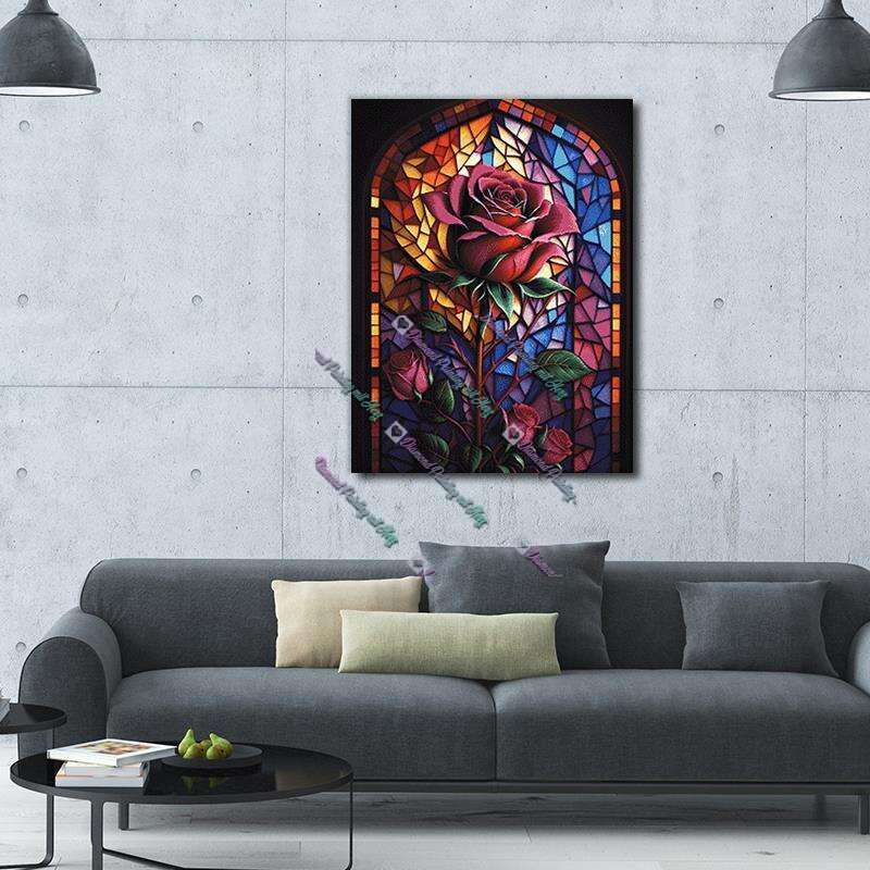 Die Rose im Mosaik