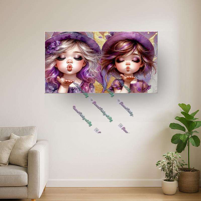Familie Lila 2 Meter