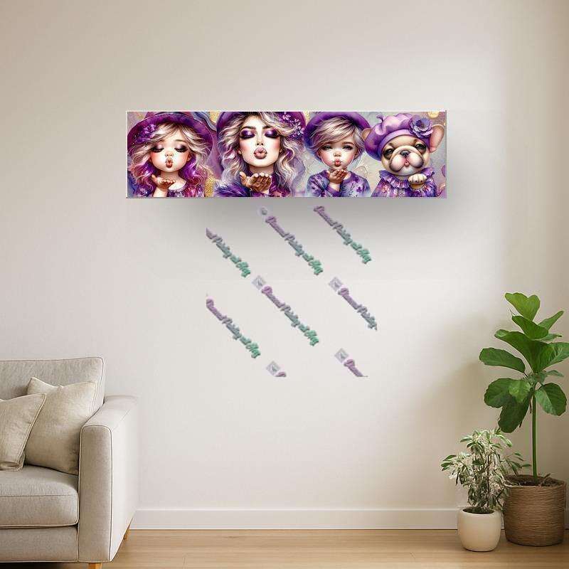 Familie Lila 4 Meter