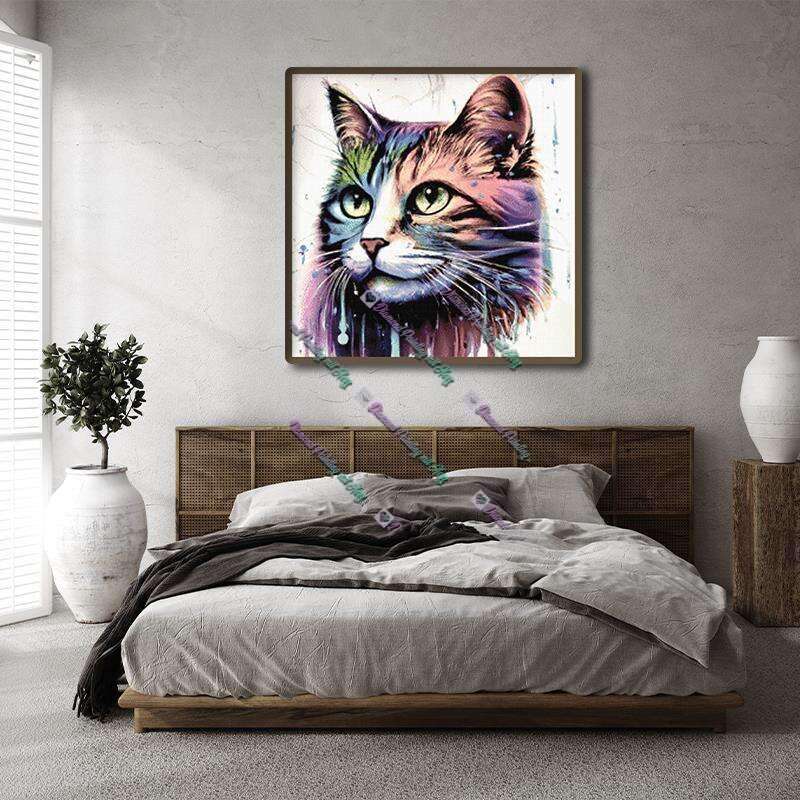 Katze in Pastell