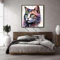 Katze in Pastell