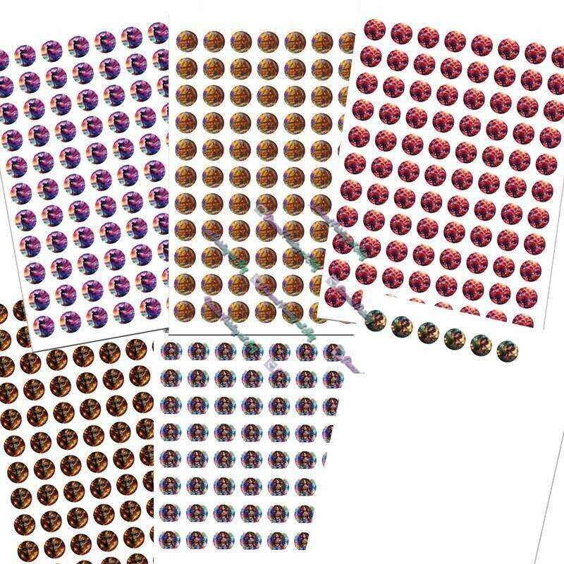 Stickerbogen Rund mit Bild