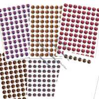 Stickerbogen Rund mit Bild