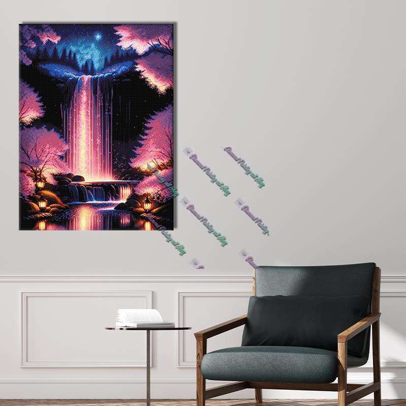 magischer Wasserfall