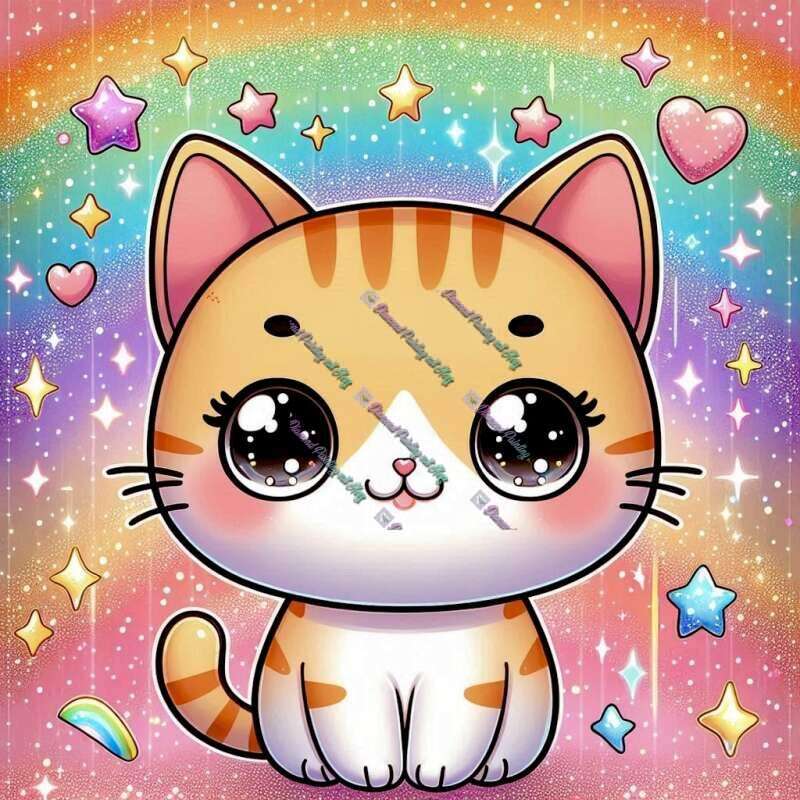 Glitzernde Braune Katze-CP
