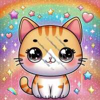 Glitzernde Braune Katze-CP