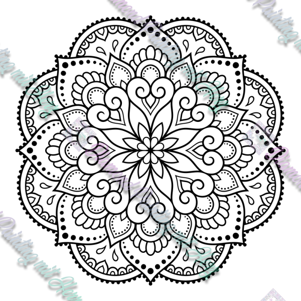 Henna Mandala 40 x 40